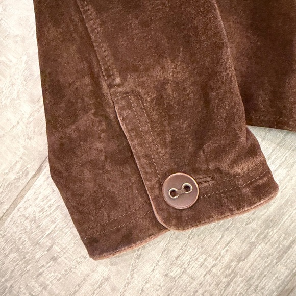 ✨ Vintage Suede Leather Jacket – Le Château – Tailored Fit - Picture 11 of 12